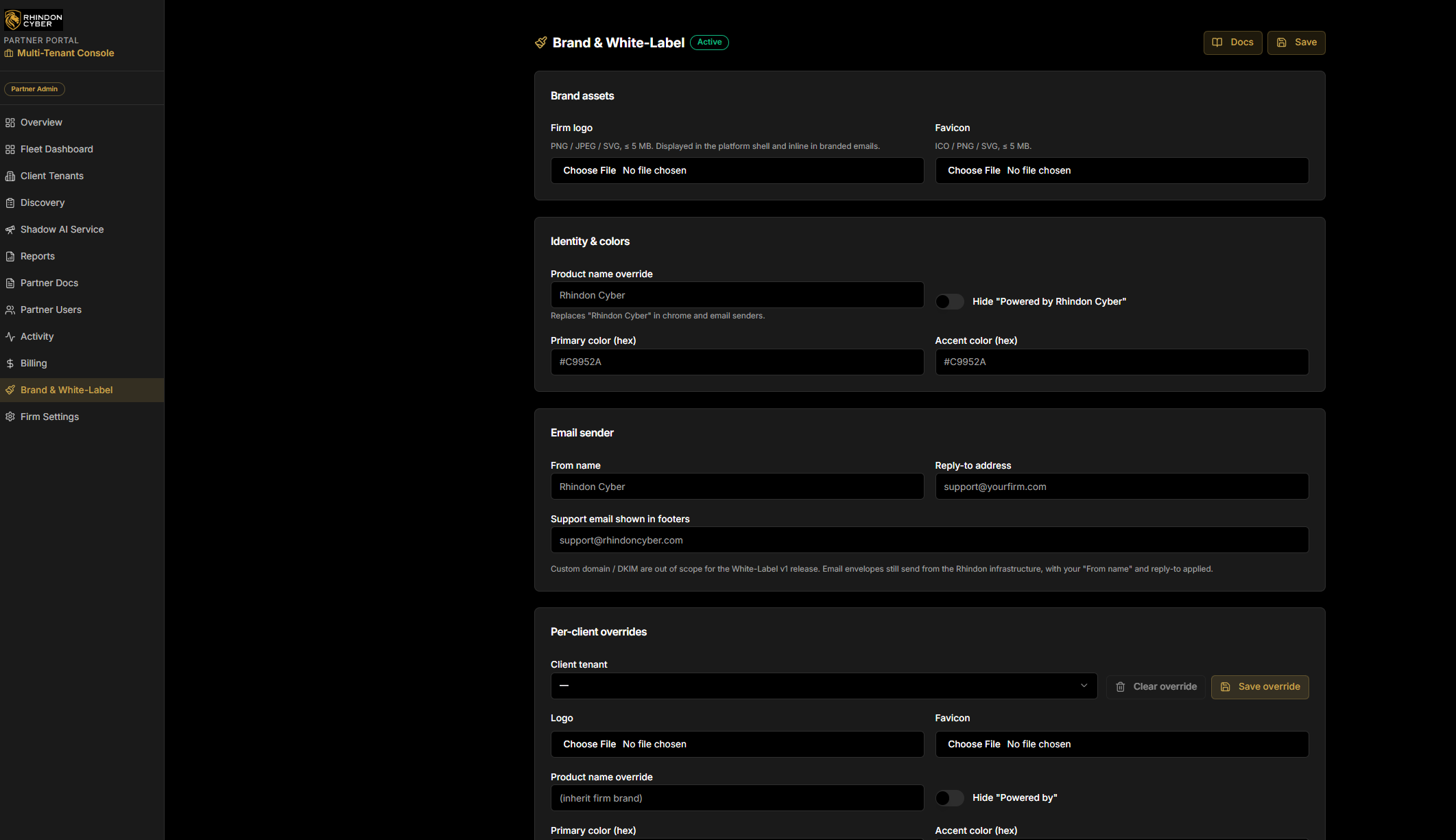 MSP Portal Allows Brand and White Label Configuration